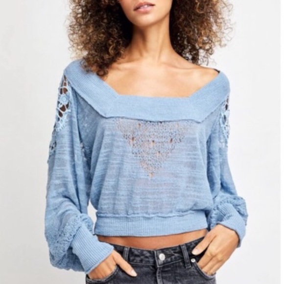 Free People Tops - FREE PEOPLE | Before You Go Pullover in Rain Song